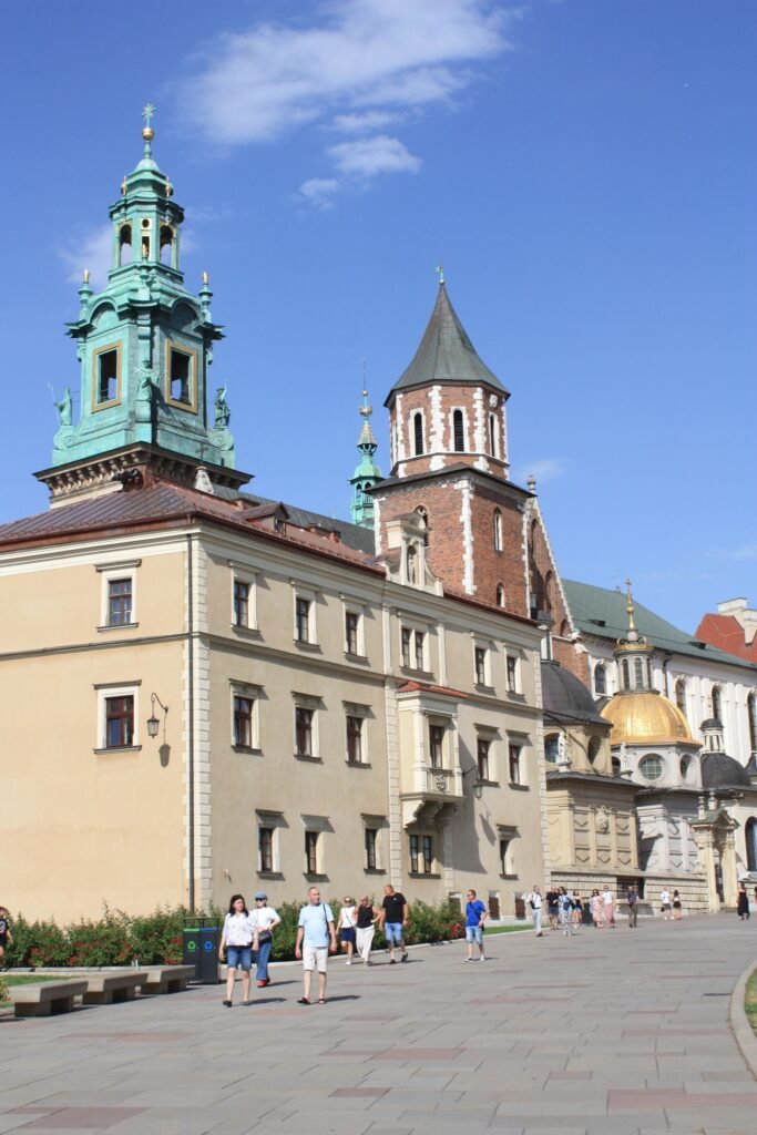 Courtyard buildings of Wawel Royal Castle in Kraków, Poland.